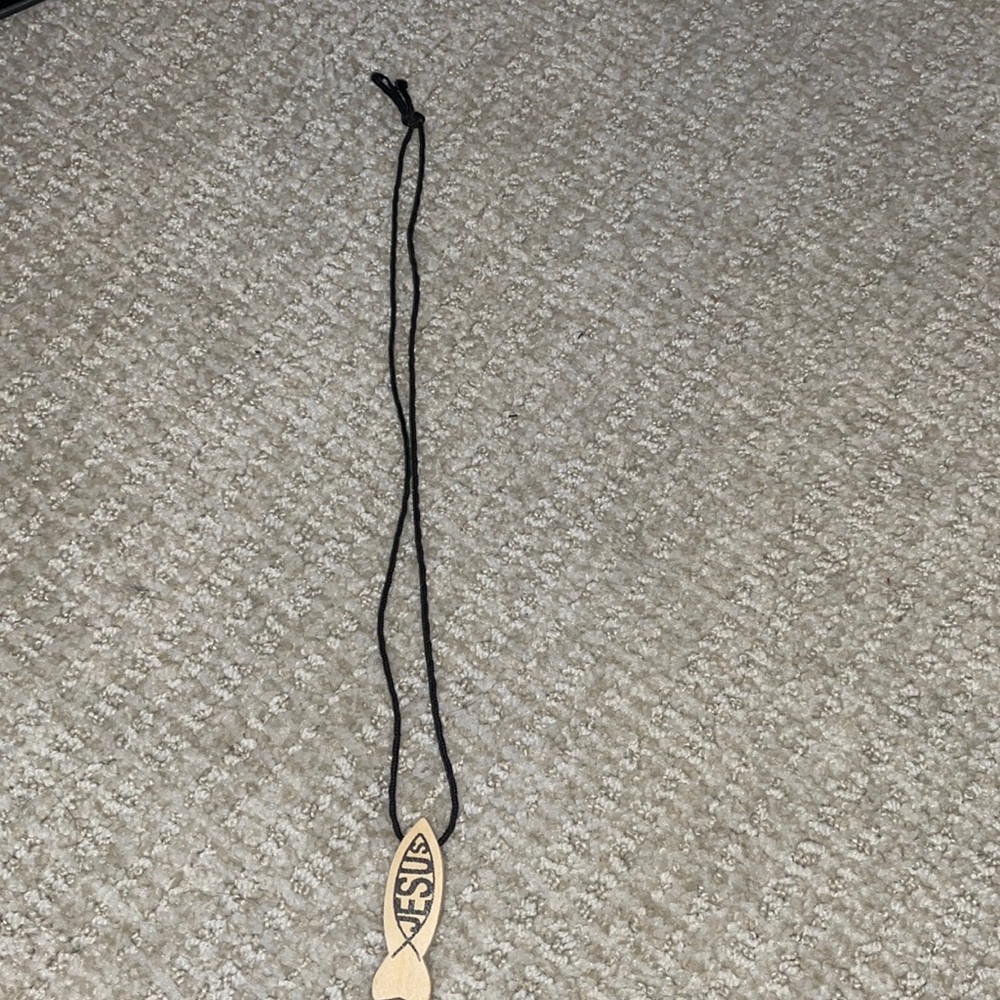 Jesus fish necklace
